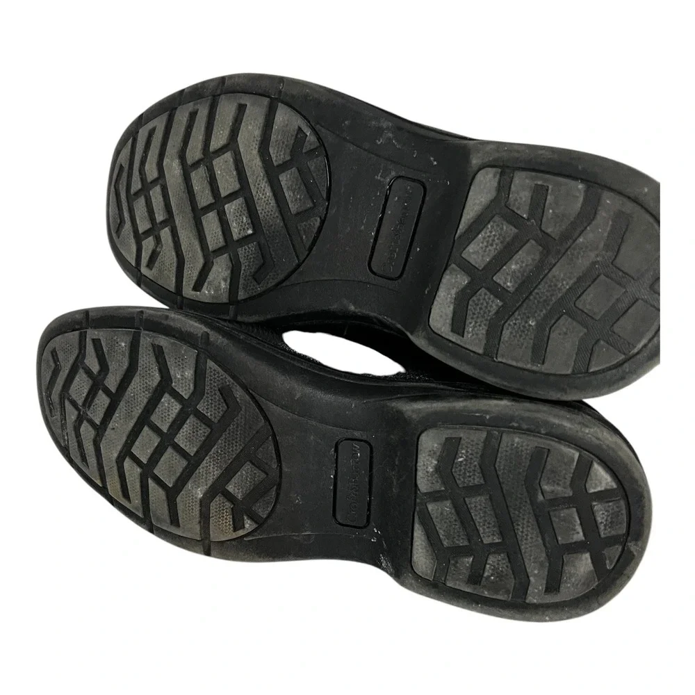 Croft & Barrow Mens Ortholite Slip‎ On Loafers Black Pebbled Shoes Size 8 Med
